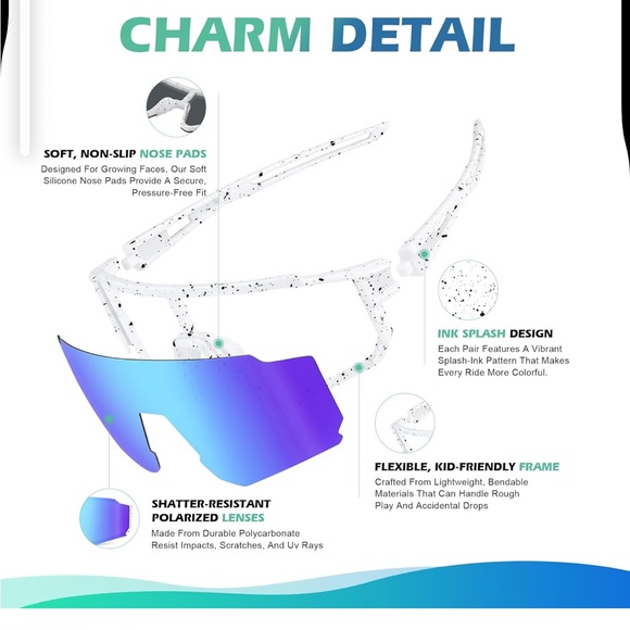 Kids baseball Sunglasses NWT - Picture 3 of 11